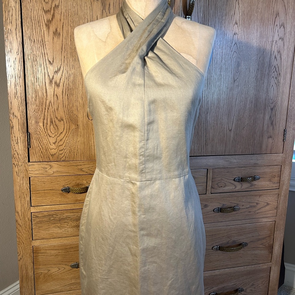 Banana Republic Tan Halter Dress